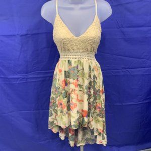 Sarah La Strappy High Low Dress Floral Size Medium